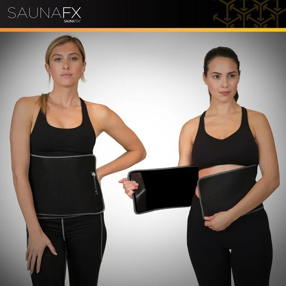 SaunaFX Unisex Slimming Neoprene Sauna Belt with Microban Antimicrobial - Picture 4 of 8